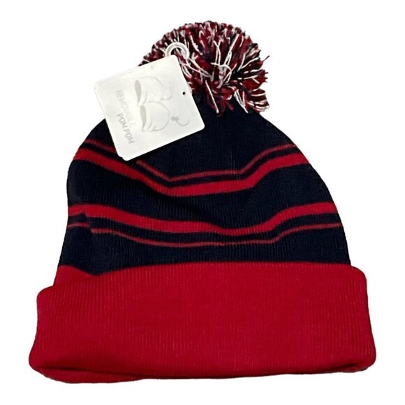 PUMA Raised P Removable Pom Cuffed Beanie - Picture 6 of 9
